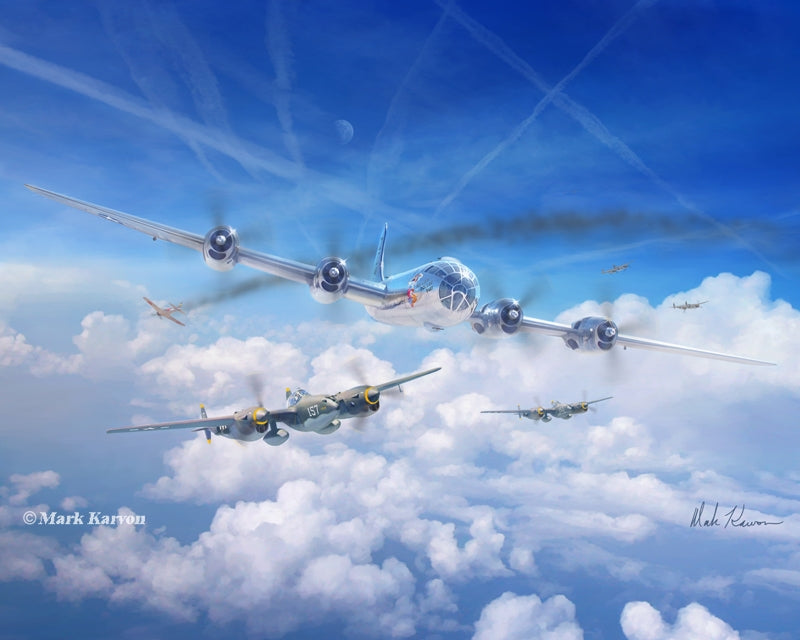 B-29 Superfortress Art Rendering - Prints54.com