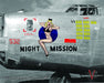 Retro Bomber Nose Art Pin-Up Girl Night Mission Military Art Rendering - Prints54.com