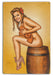 Barrel of Fun Pin-Up Girl Art Rendering - Prints54.com