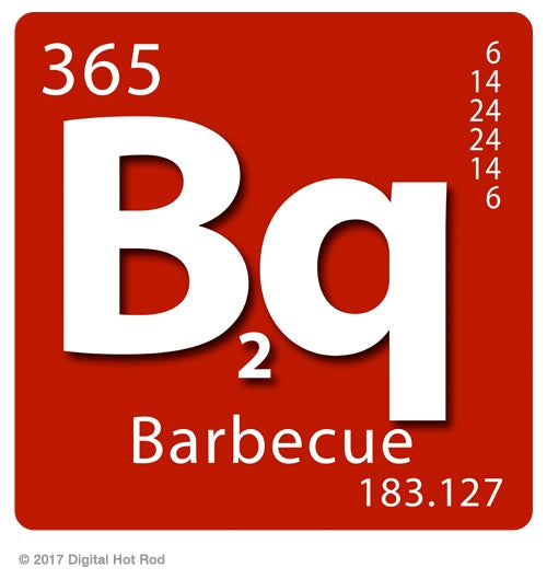 BBQ Barbecue Periodic Table Art Rendering - Prints54.com