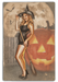 Be-Witching Halloween Witch Vintage Pin-Up Girl Art Rendering - Prints54.com