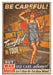 Be Careful! Pin-Up Girl Art Rendering - Prints54.com