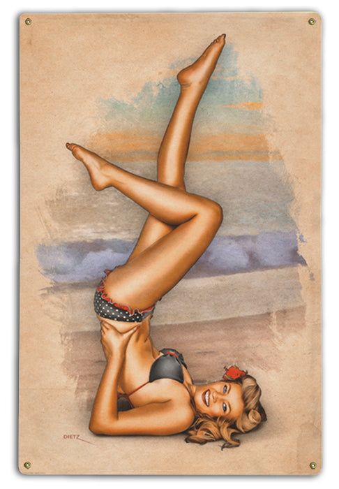 Beach Legs Pin-Up Art Rendering - Prints54.com