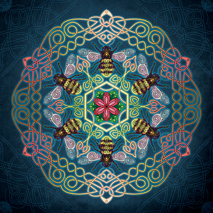 Celtic Bee Art Rendering - Prints54.com