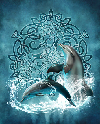 Celtic Dolphin Art Rendering - Prints54.com