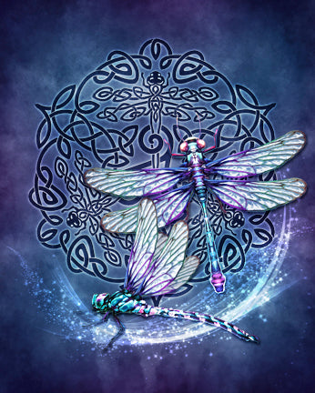 Celtic Dragonfly Art Rendering - Prints54.com