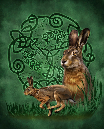 Celtic Hare Art Rendering - Prints54.com