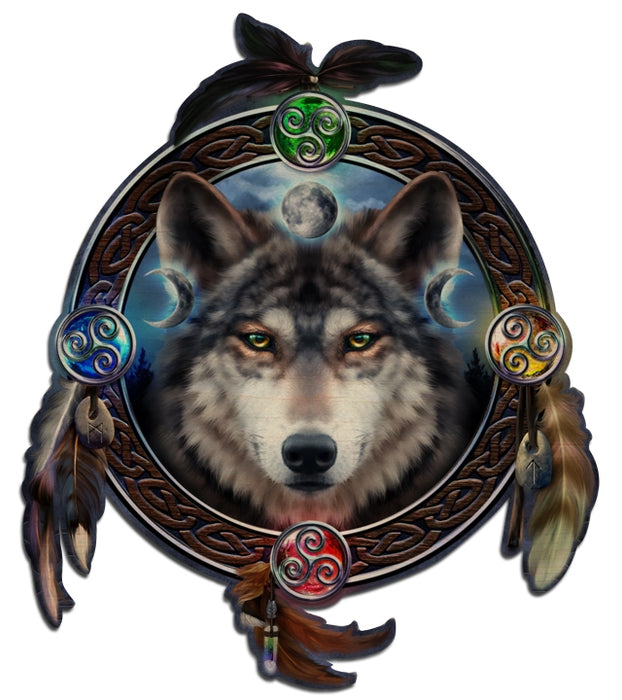 Celtic Wolf Guide Art Rendering - Prints54.com