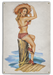 Dockside Salute Ocean Pin-Up Girl Art Rendering - Prints54.com