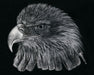 Black & White Firefighter Eagle Art Rendering - Prints54.com