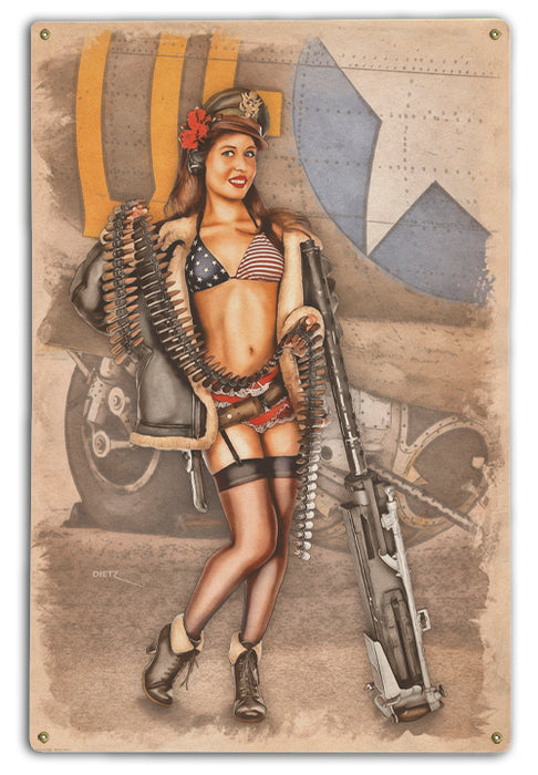 Fancy some Ammo Military Pin-Up Girl Art Rendering - Prints54.com