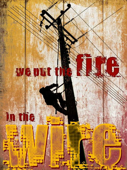 Fire in the Wire Art Rendering - Prints54.com