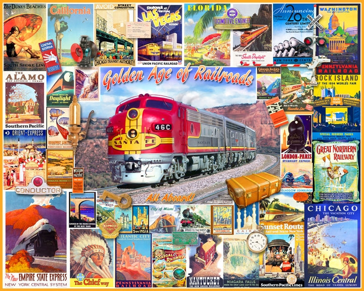 Golden Age Of Railroads Art Rendering - Prints54.com