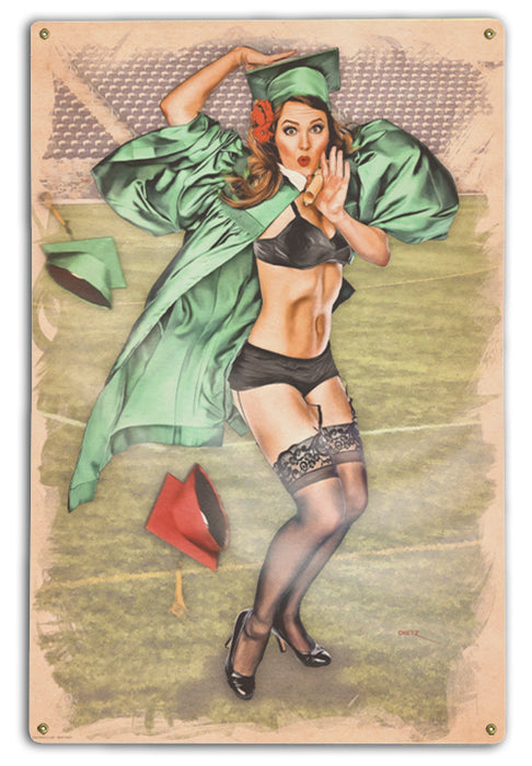 Graduation Gust Pin-Up Art Rendering - Prints54.com