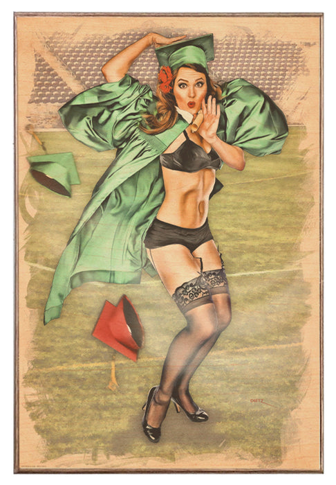 Graduation Gust Pin-Up Art Rendering - Prints54.com