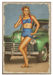 Green Glamour Classic Automobile Pin-Up Girl Art Rendering - Prints54.com