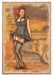 Hailing a Taxi Pin-Up Girl Art Rendering - Prints54.com