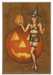 Halloween Fun Witch Pin-Up Girl Art Rendering - Prints54.com