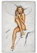 Hello Darling! Vintage Pin-Up Girl Art Rendering - Prints54.com