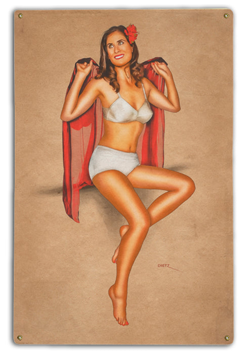 Hello There Pin-Up Art Rendering - Prints54.com