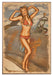 Hey Cadet! Pilot Aviation Pin-Up Girl Art Rendering - Prints54.com