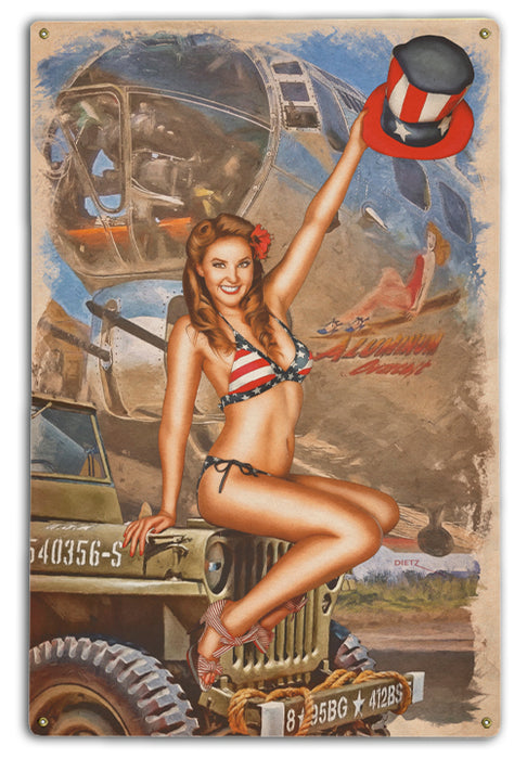 Homefront Beauty WW2 Pin-Up Girl Art Rendering - Prints54.com