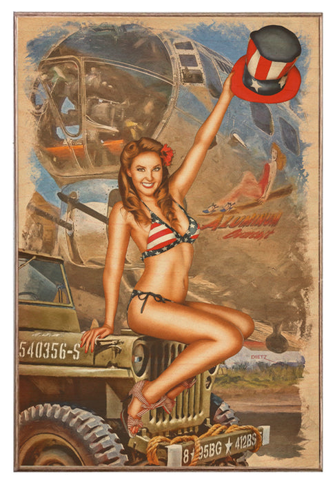 Homefront Beauty WW2 Pin-Up Girl Art Rendering - Prints54.com