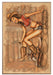 Howdy Cowboy Pin-Up Girl Art Rendering - Prints54.com