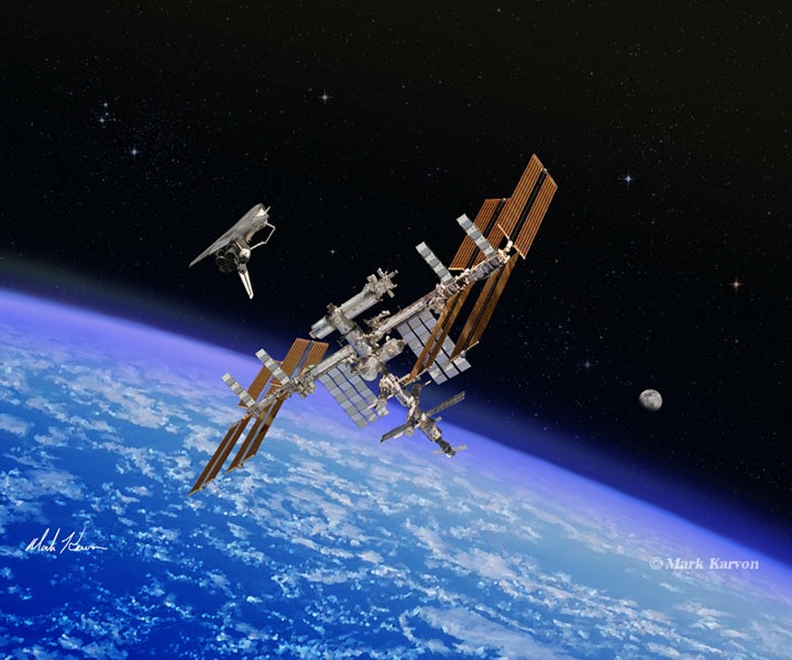 ISS Main Art Rendering - Prints54.com