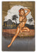 Jungle Queen WW2 Bomber Nose Art Pin-Up Girl Art Rendering - Prints54.com