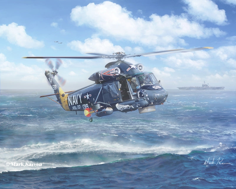 Kaman SH-2F Seasprite Art Rendering - Prints54.com