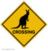 Kangaroo Crossing Art Rendering - Prints54.com