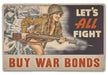 Let's All Fight Military Pin-Up Girl Art Rendering - Prints54.com