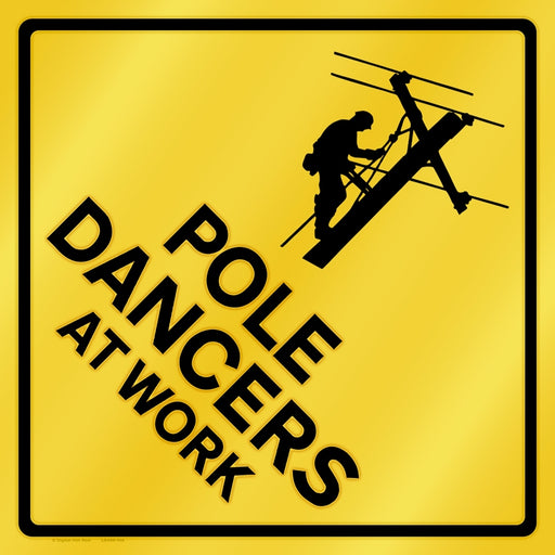 Caution-Pole Dancer Art Rendering - Prints54.com