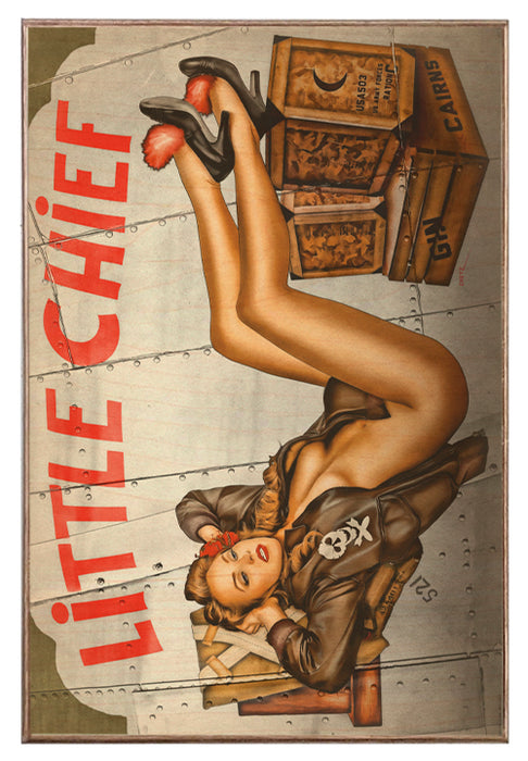 Little Chief Pin-Up Girl Art Rendering - Prints54.com