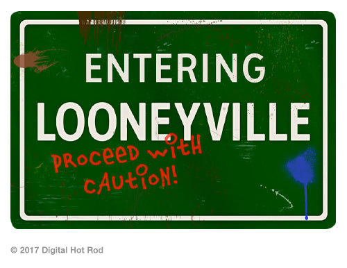 Looneyville-Caution - Prints54.com