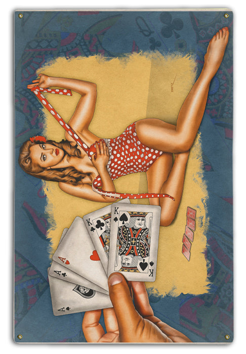 Losing more than a Hand Poker Pin-Up Art Rendering - Prints54.com