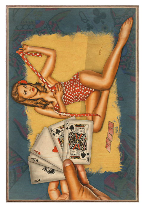 Losing more than a Hand Poker Pin-Up Art Rendering - Prints54.com