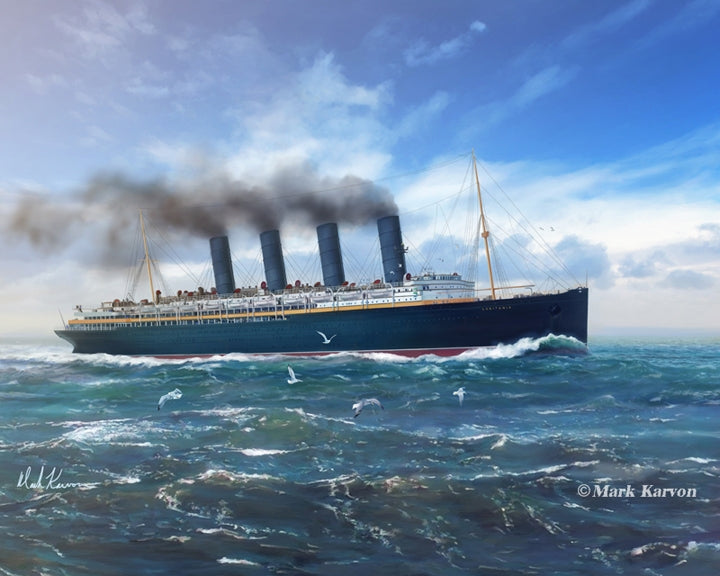 Lusitania Art Rendering - Prints54.com