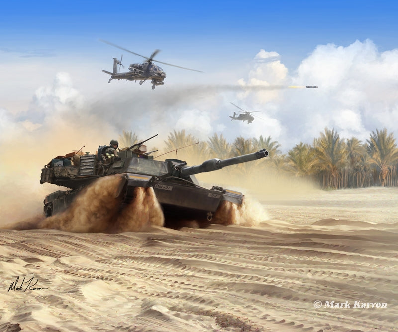 M1A1 Abrams Art Rendering - Prints54.com