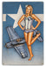 Mighty Hellcat Fighter WW2 Pin-Up Girl Art Rendering - Prints54.com