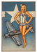 Mighty Hellcat Fighter WW2 Pin-Up Girl Art Rendering - Prints54.com