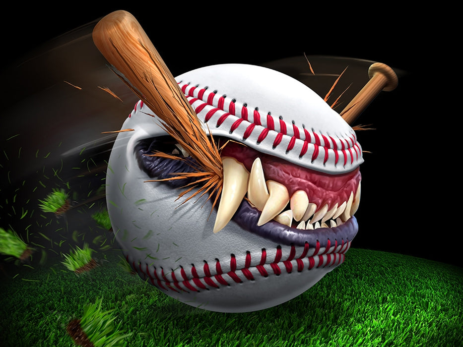 Monster Baseball Art Rendering - Prints54.com