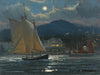 Moonlight Sail, Bar Harbor Art Rendering - Prints54.com