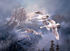 Mountain Swans Art Rendering - Prints54.com