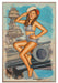 US Navy Natalie Battleship Vintage Military Pin-Up Girl Art Rendering - Prints54.com