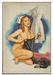 Nearly Ready Nurse Vintage Pin-Up Girl Art Rendering - Prints54.com