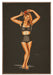 Retro Nights in Black Lingerie Pin-up Girl Art Rendering - Prints54.com