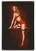 Retro Nights in Red Pin-Up Girl Art Rendering - Prints54.com