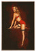 Retro Nights in Red Pin-Up Girl Art Rendering - Prints54.com